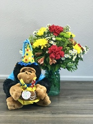 Musical Birthday Funky Monkey Flower Power, Florist Davenport FL